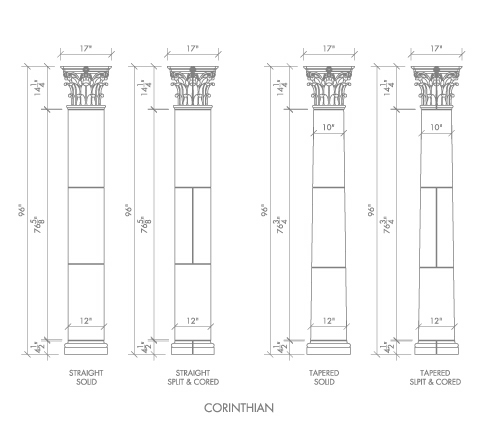 Alkusari Stone: Columns Corinthian