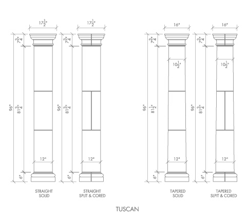 Alkusari Stone: Columns Tuscan