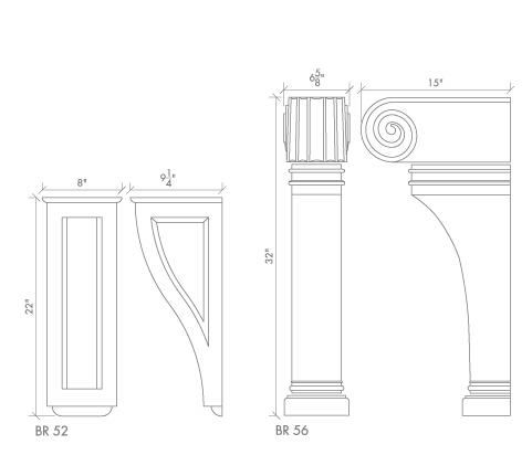 Alkusari Stone: KITCHEN HOOD BRACKETS